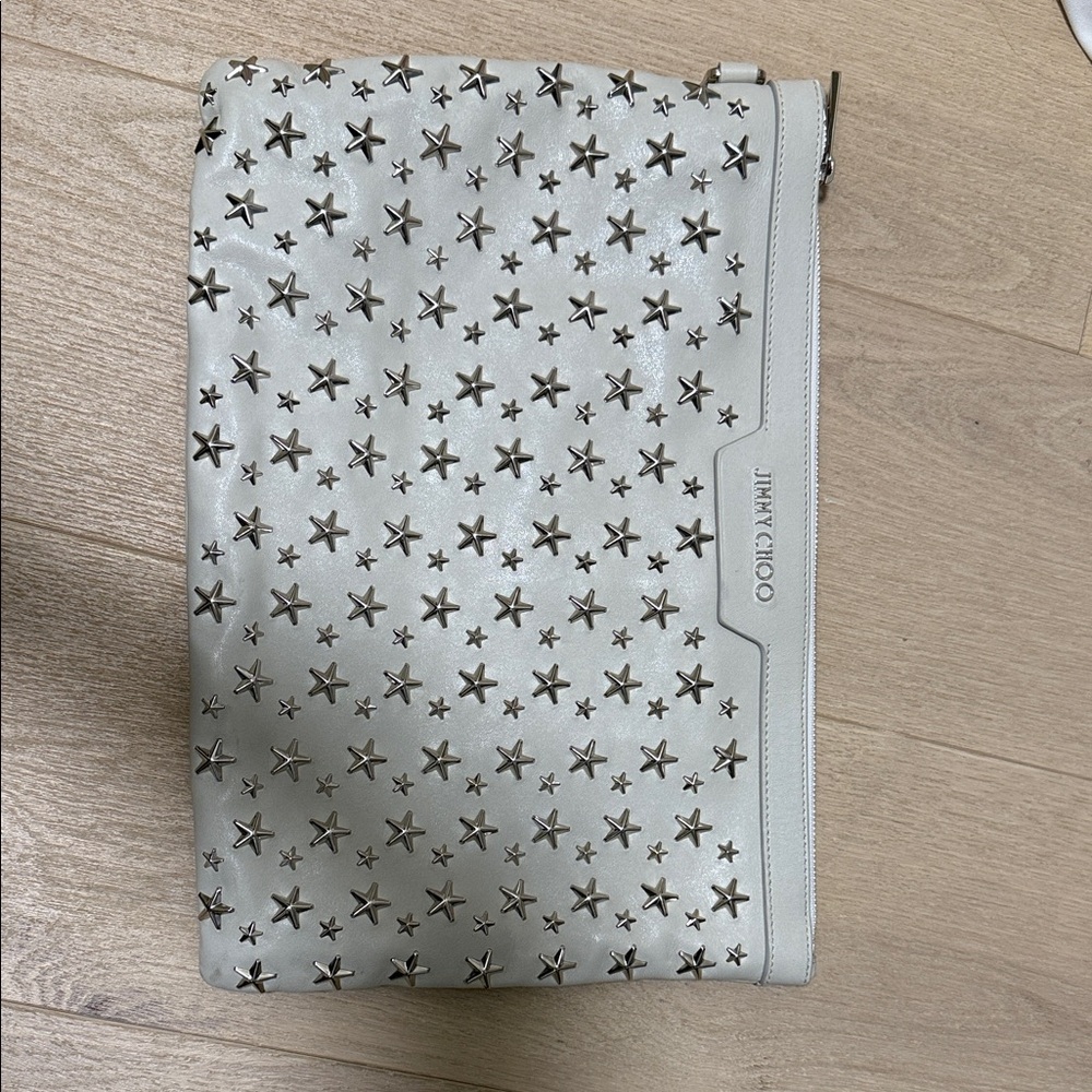 Jimmy Choo Silver Star Clutch